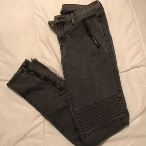 Dark gray Moto Jeggings